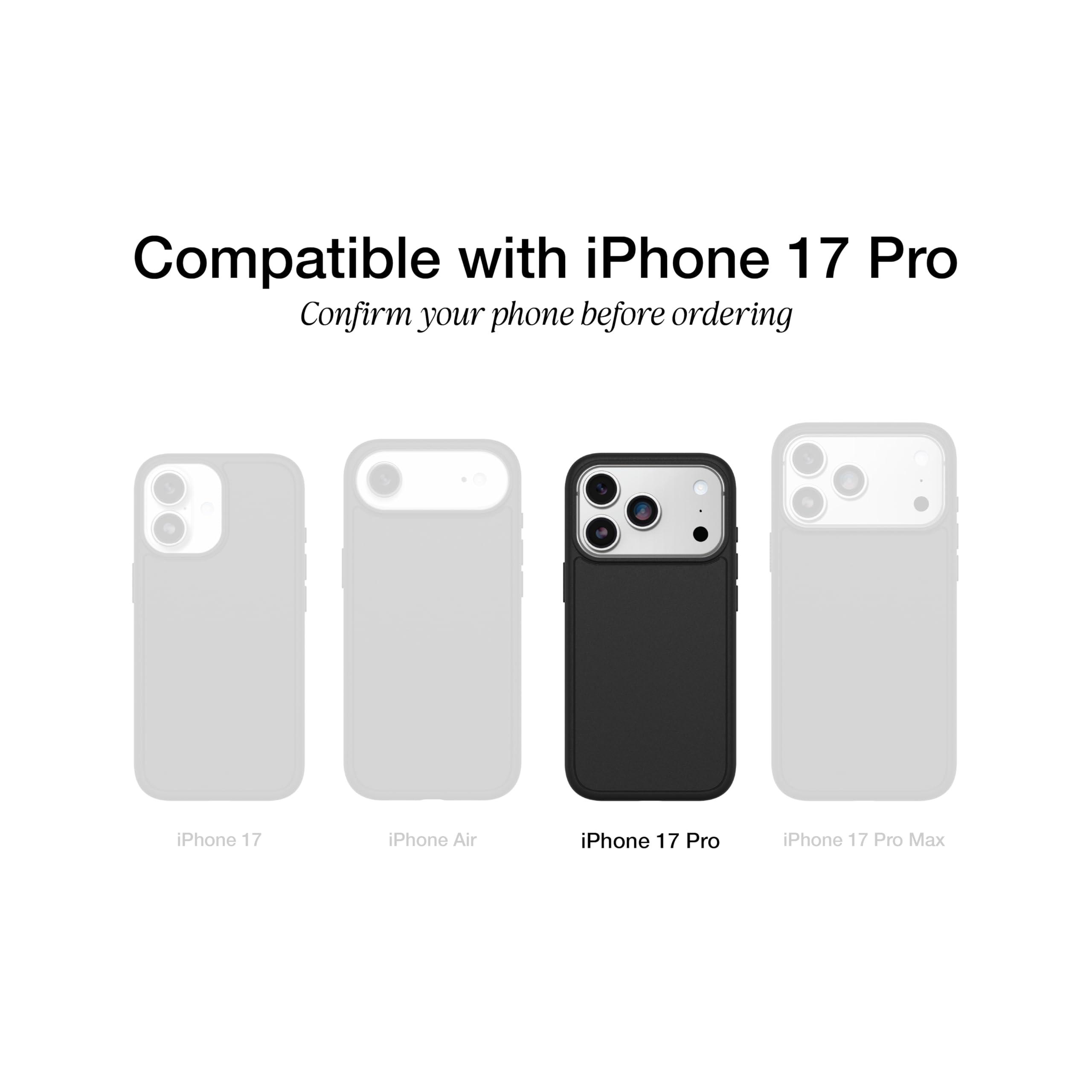 OtterBox Funda Transparente para iPhone 17 Pro Symmetry Series - Romance Floral - Funda de Silicona Ultrafina y Elegante para iPhone