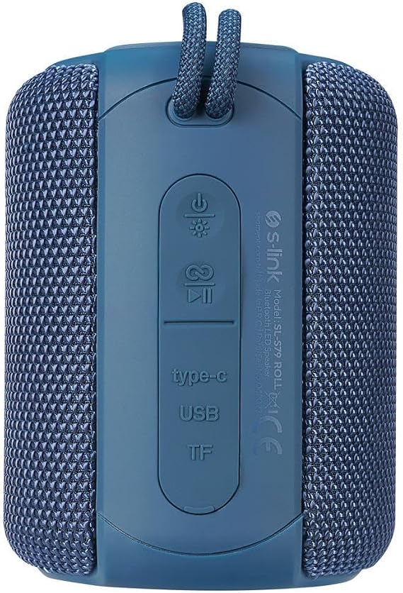 S-link SL-S79 Roll Mavi 6W 1200mAh USB-TF-TWS-IPX5 Bluetooth Hoparlör