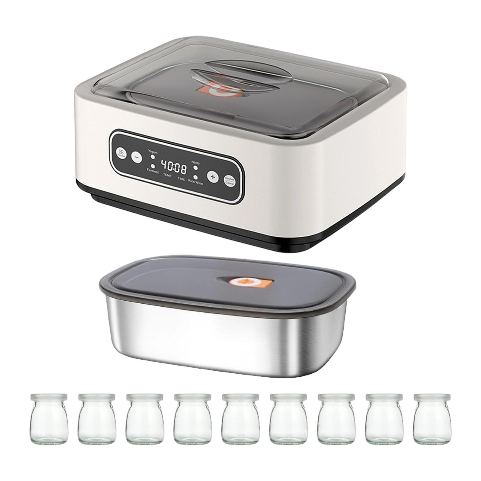 UJEAVETTE Electric Yogurt Maker Easy to Use Household DIY Constant Temperature Heating with Cup-image-7