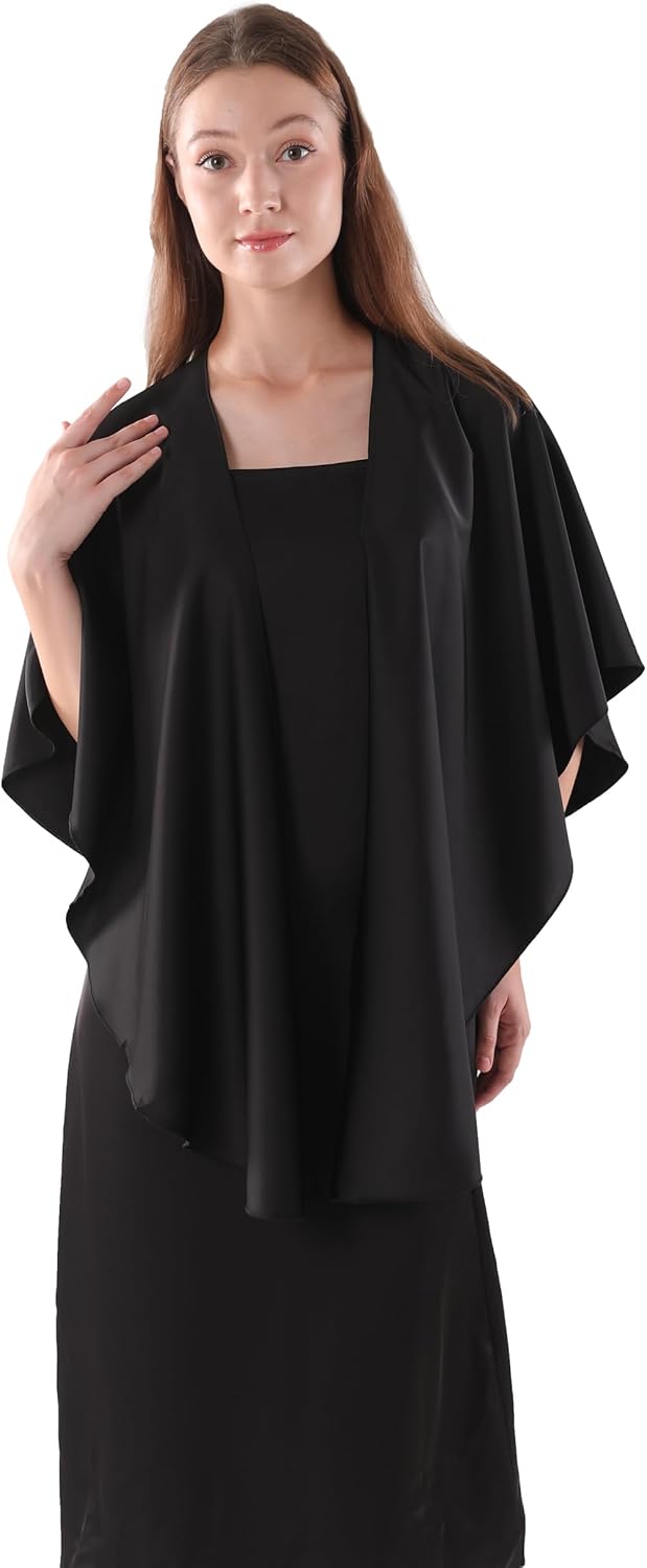 Women's Shawls and Wraps for Evening Dresses Elegant Stain Wraps Wedding Party Scarf Bridal Scarves Cover Up - Image 4