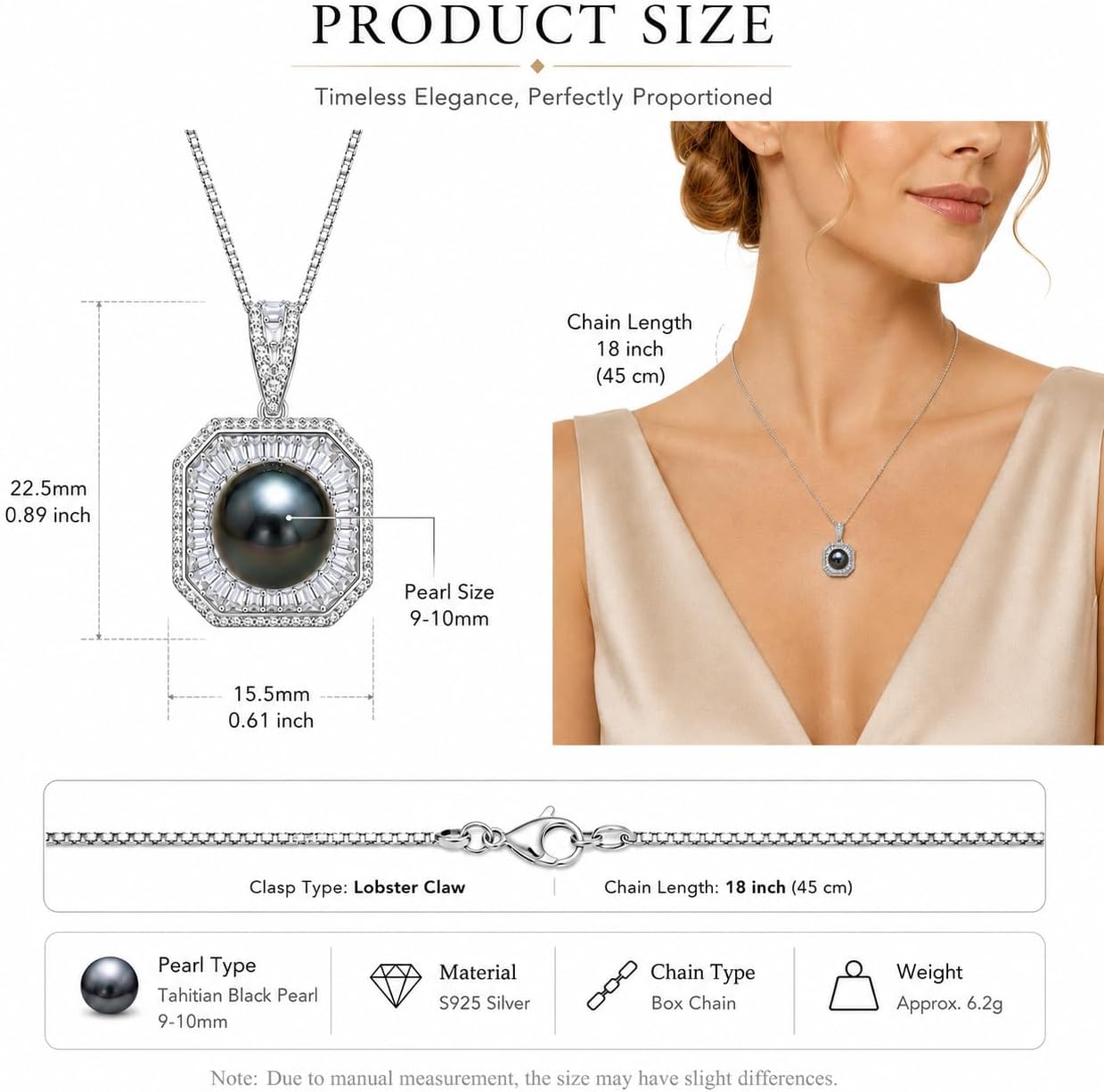 NONNYL Birthday Gifts for Women Wife-Natural-Pearl-Necklace-Gift for Wife Wedding Anniversary Luxury Jewelry-Mom Girlfriend Her Mothers Day Gifts for Mom Women Valentines Christmas Day