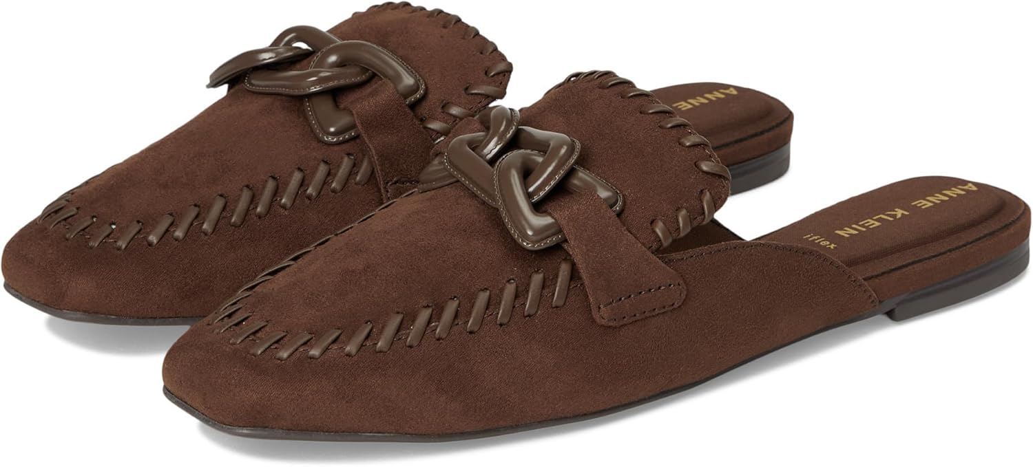 Anne Klein Women's Alora Square Toe Slip On Mule