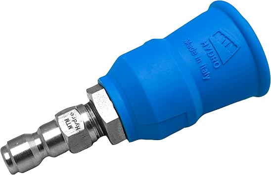MTM Hydro Acqualine Pressure Washer Nozzle Guard Holder Tips Protector with 1/4 Quick Coupler Plug, 40 Degrees 3.5