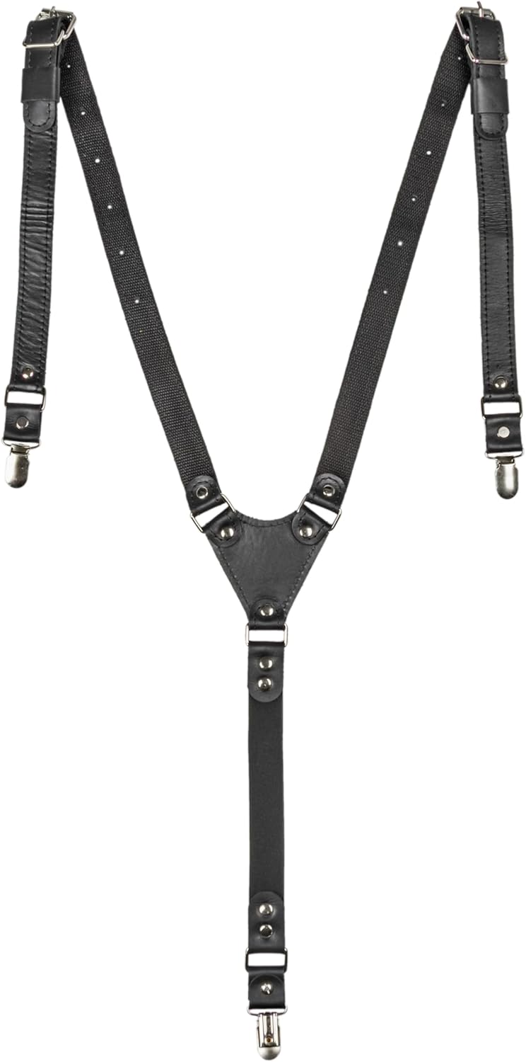 Leather Suspenders for Men and Women, Wedding and Gift Accessory