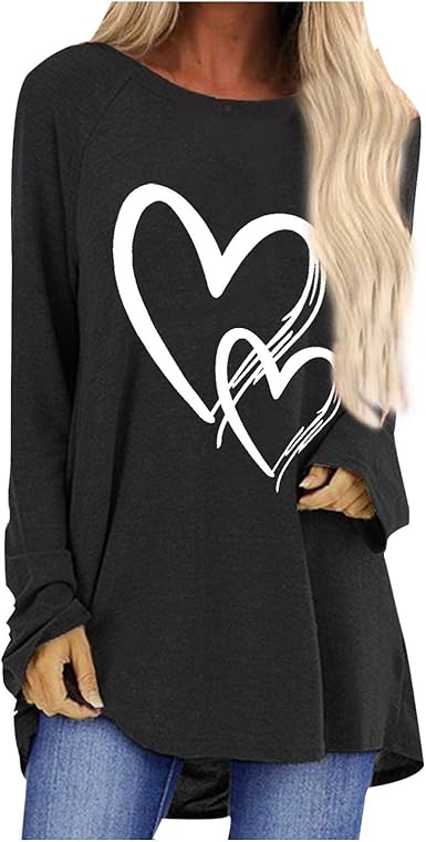 heart shirts and sweaters