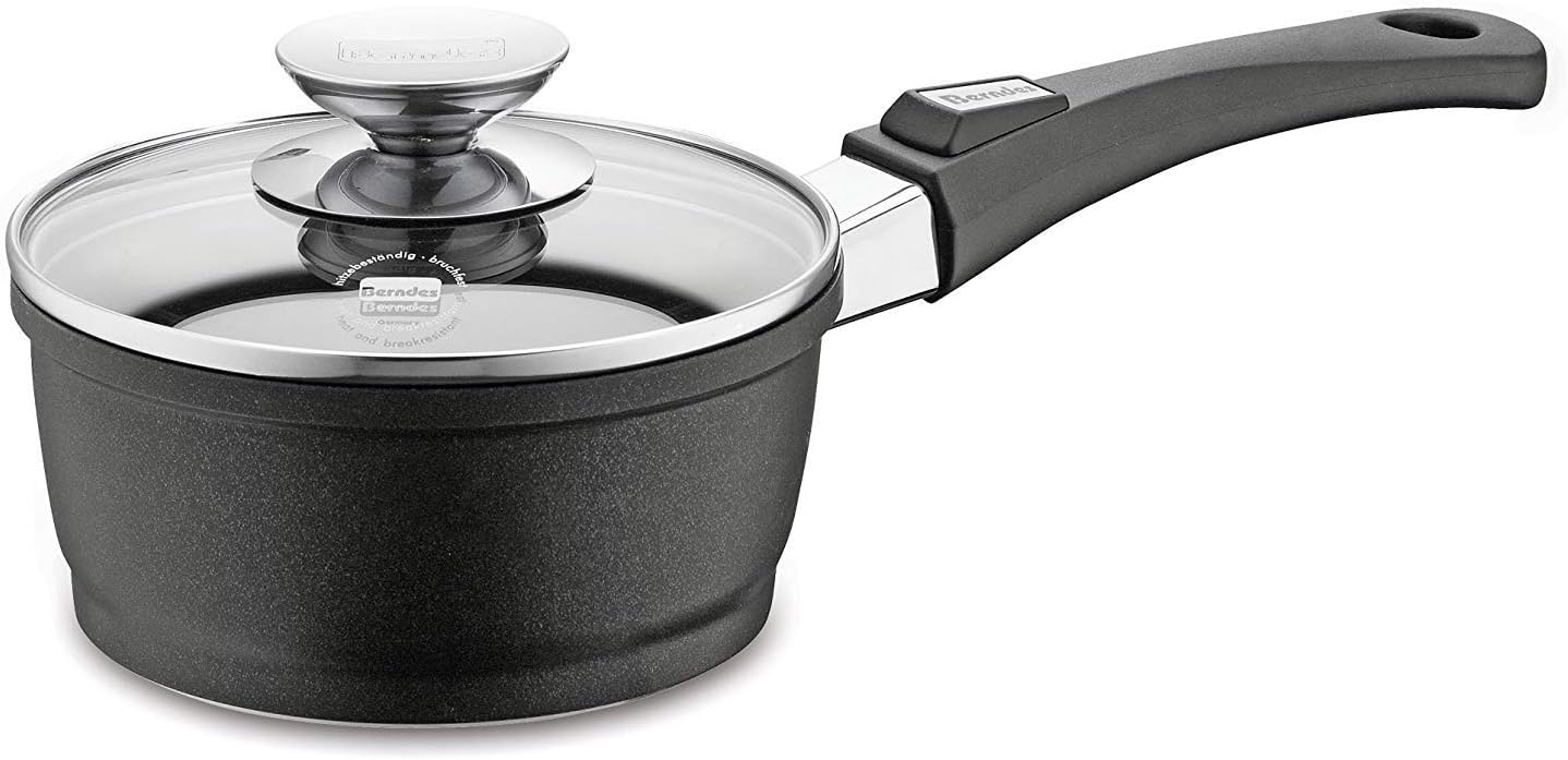 Berndes 031151 Vario Click Induction Cast-Aluminium Non-Stick Saucepan with Removable Handle 16 cm 1.25 litres