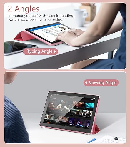 Miniatura 6 de MoKo Funda para tablet H D de 8 pulgadas (12 generación10 generación, versión 202420222020), funda de piel sintética con soporte triple y carcasa