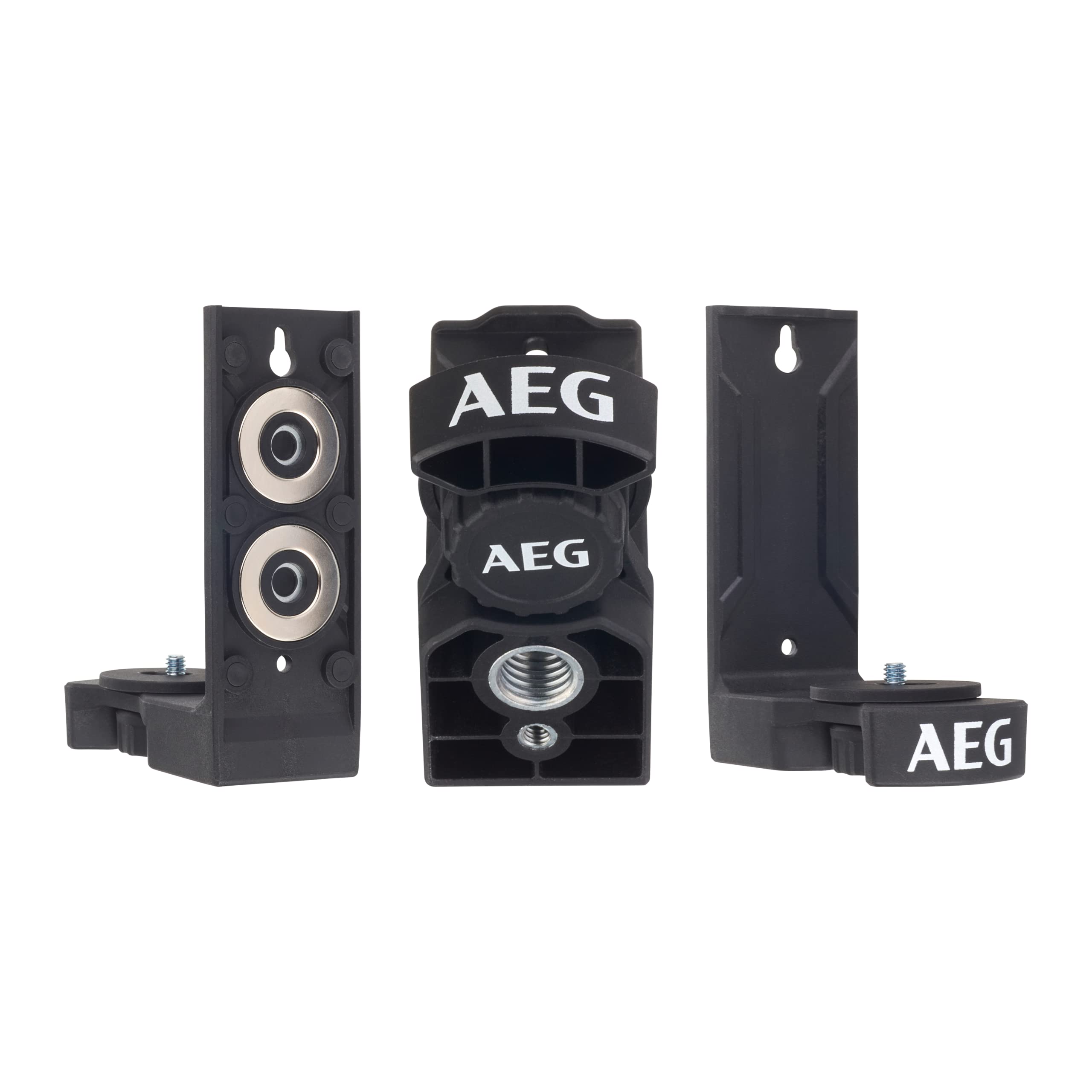 AEG CLR215-B Czerwony Laser Krzyżowy, Zasięg 15 m, Laser Czerwony, 2 Linie, Zestaw Zawiera Pokrowiec, 2 Baterie AA, Uchwyt Magnetyczny