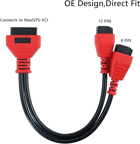 Miniatura 4 de Adaptador de cable compatible con Chry-sler 12+8 conector de cable de programación para Autel DS808 Maxisys Cable de prueba principal para Autel