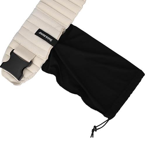 Miniatura 6 de Bebamour Portabebés de punto, cómodo y ligero para 4-24 meses, portabebés ergonómico con capucha para cabeza (blanco)