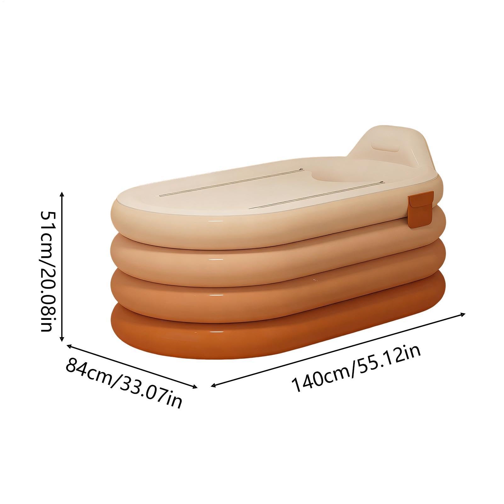 Vasca da Bagno Gonfiabile | Secchio per Doccia con Pompa a Pedale,Vasca Gonfiabile per Adulti,per Relax, Hotel, Appartamento