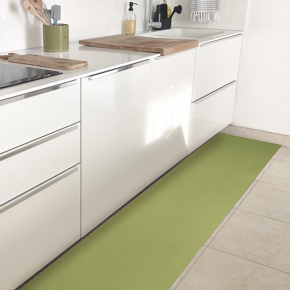 Tappeto Cucina Moderno OLIVO.shop SPRINT PLANT - Antiscivolo, Lavabile, Design Foglie - Foto 2