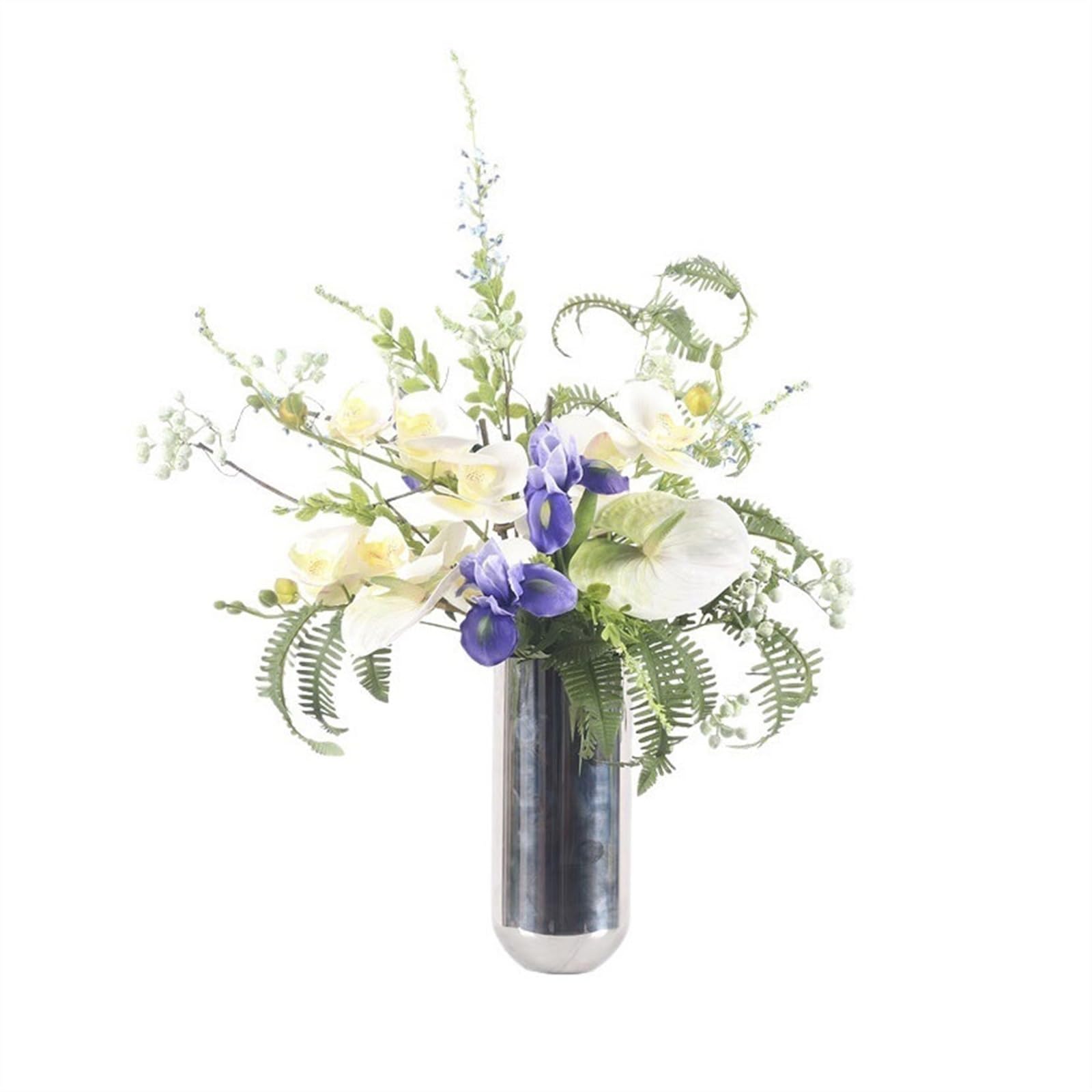 Gv8pA5fj7b Ready Arranged Flowers in Vase Floral Set Arrangement Indoor Fake Flower Decoration Living Room Office Crafts Bouquet