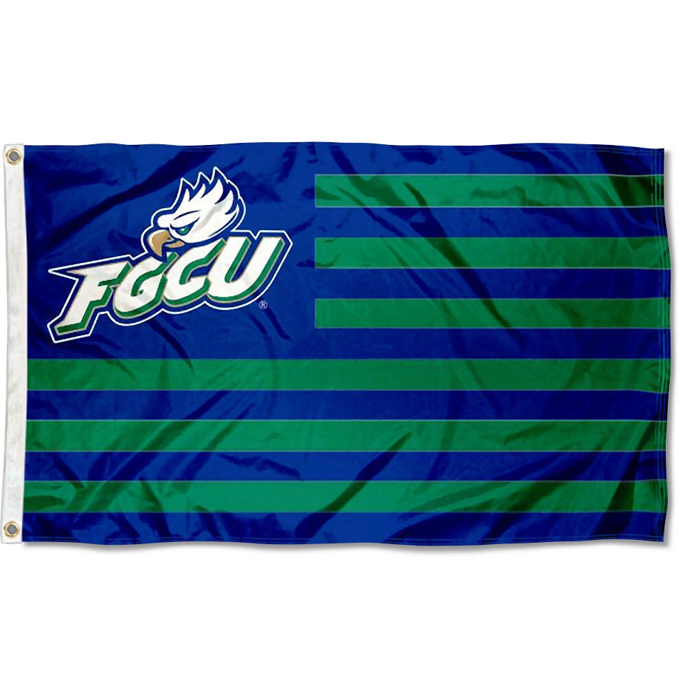 Florida Gulf Coast Eagles Stars and Stripes Nation Flag