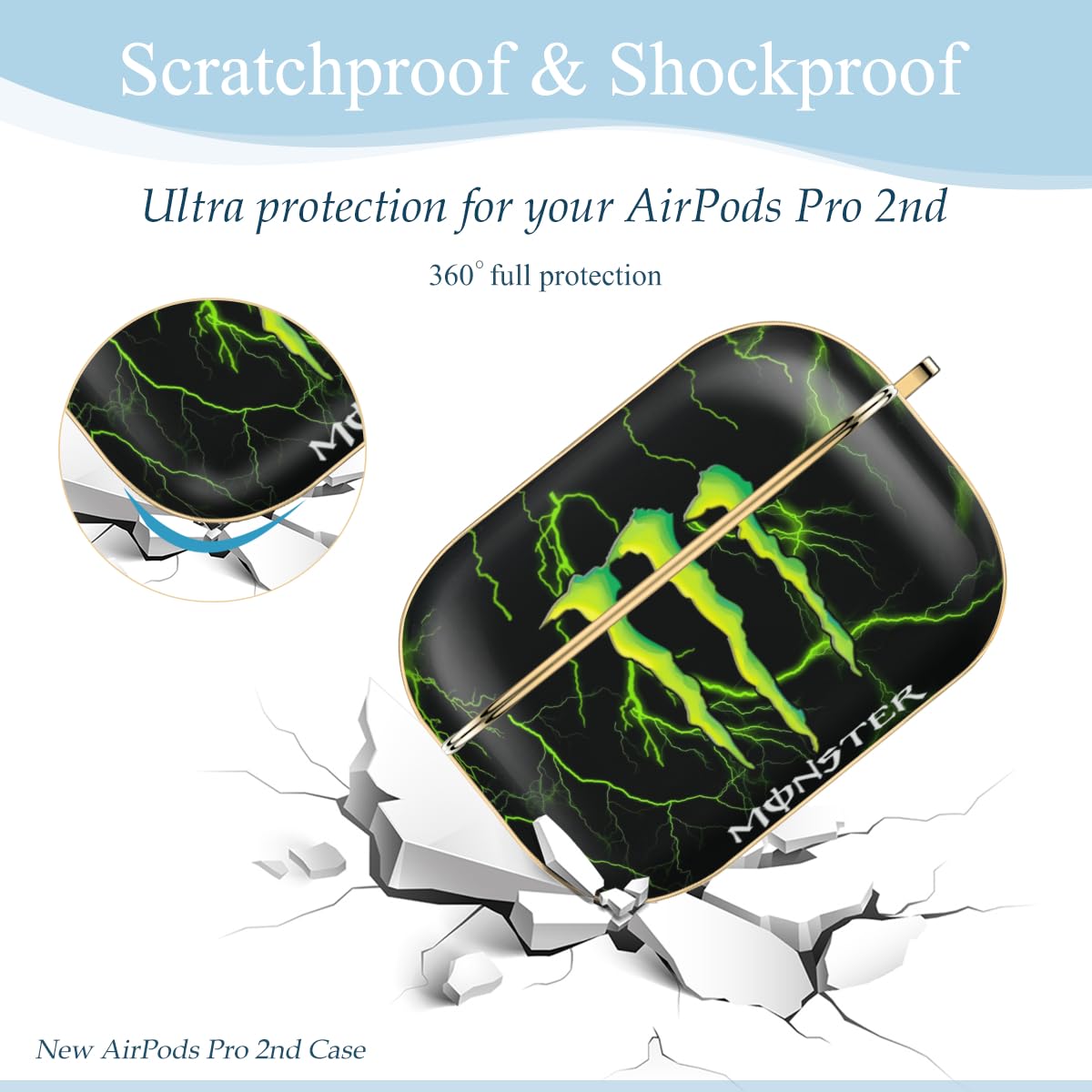 Amazon | Air Pods Pro2 ケース ロゴモンスターエナジー AirPods Pro