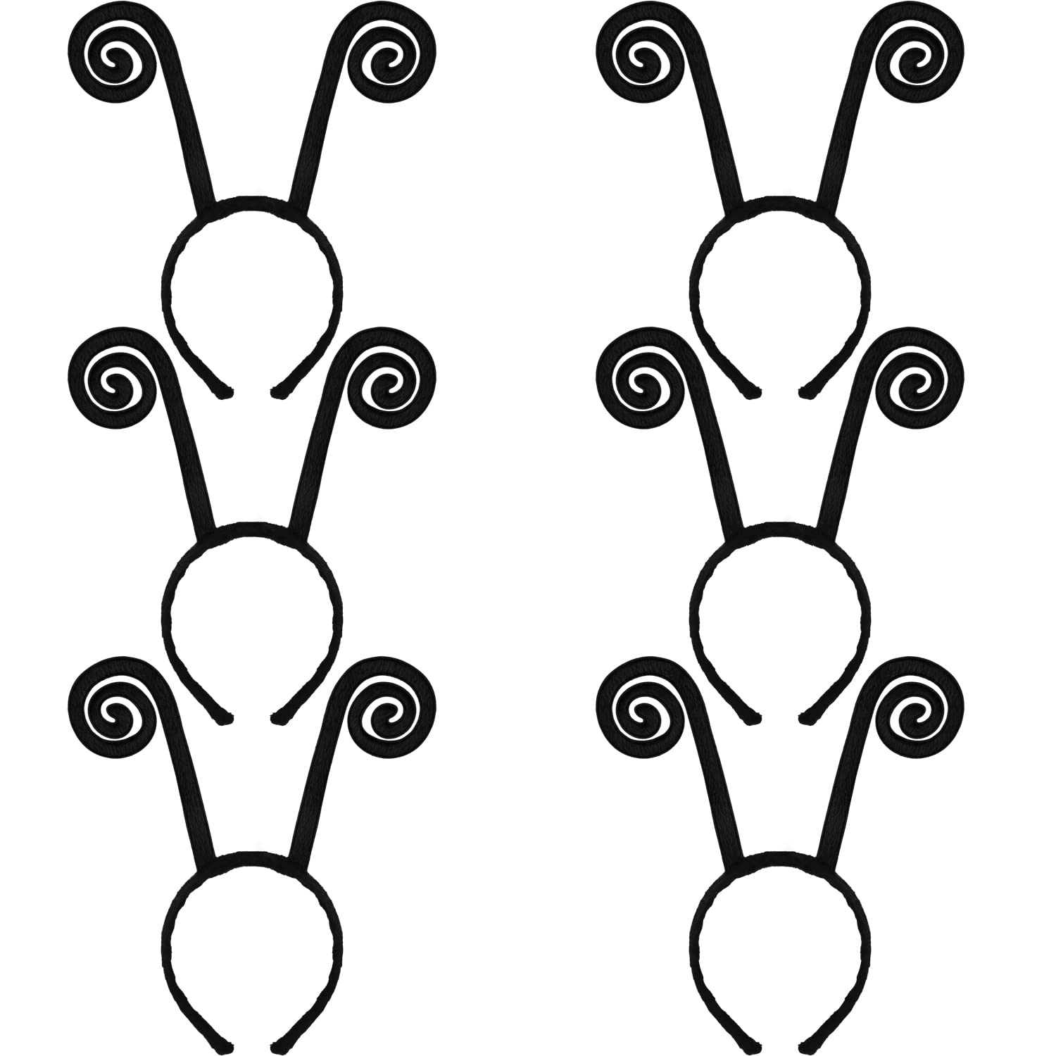 Buy meekoo 6 Pieces Butterfly Antenna Headband Black Antenna Hair Band