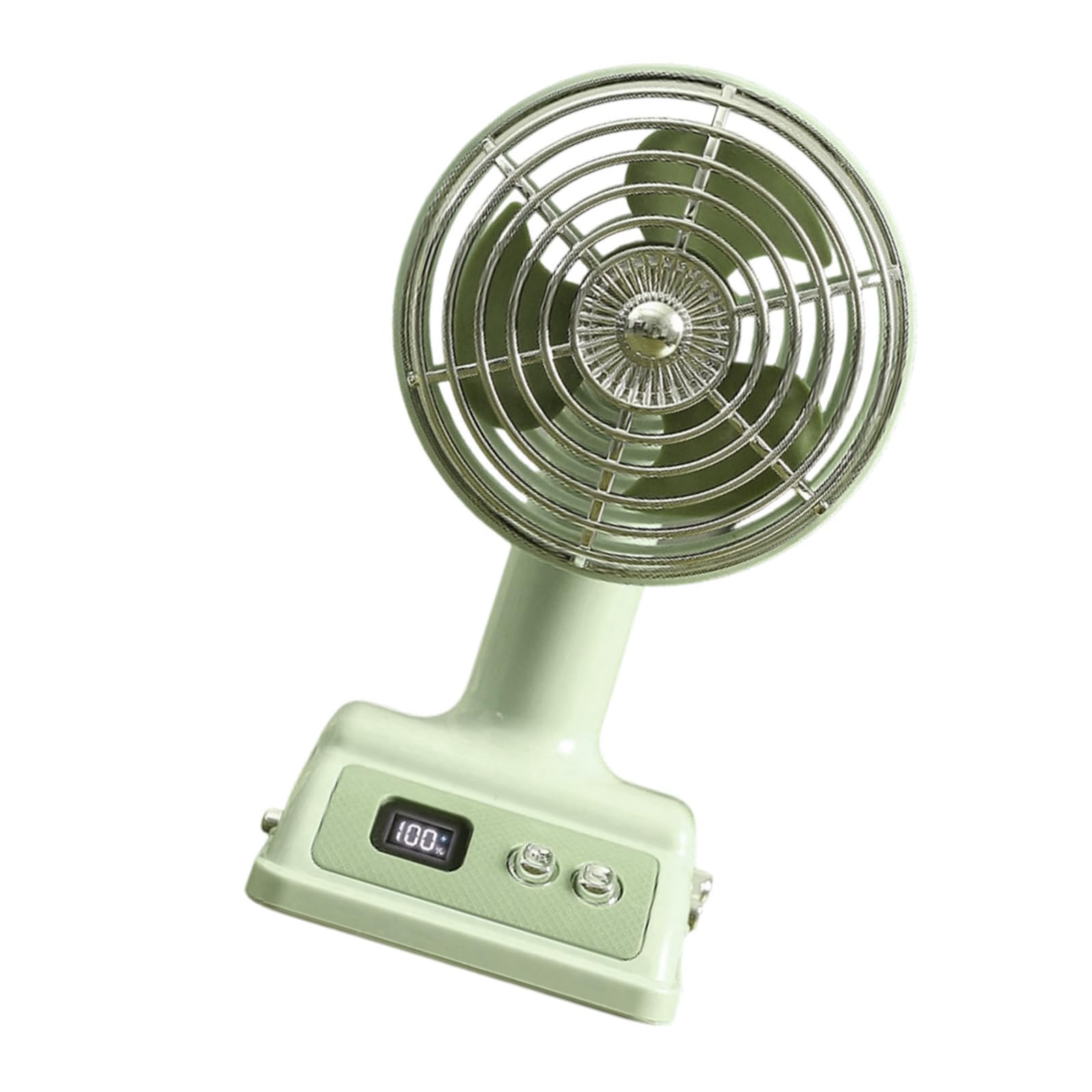 Tkidplw Green Usb Rechargeable Desktop Fan With 100 Speed Settings Portable Air Cooling Desktop Table Fan For Home Offices Enduring Usb Rechargeable