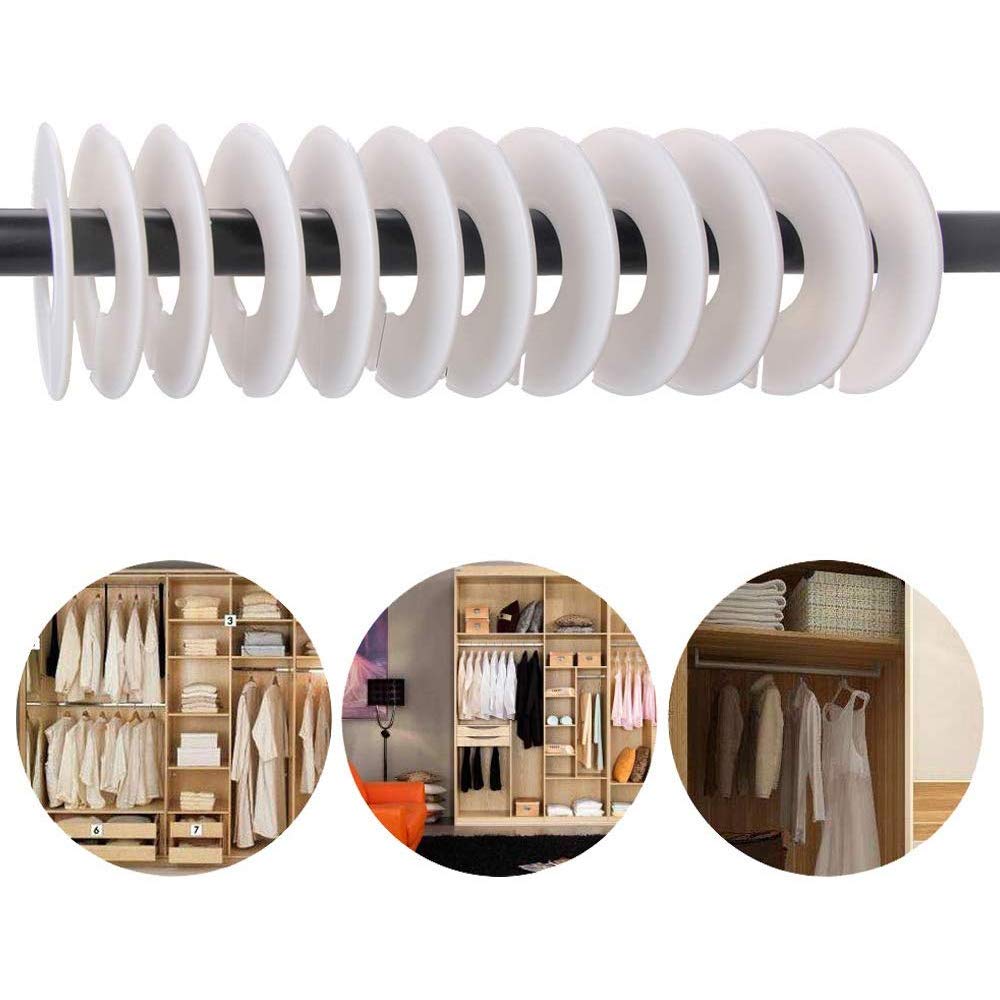 36 Divisori Per Appendiabiti: Anelli Di Plastica Per Taglie - Foto 3