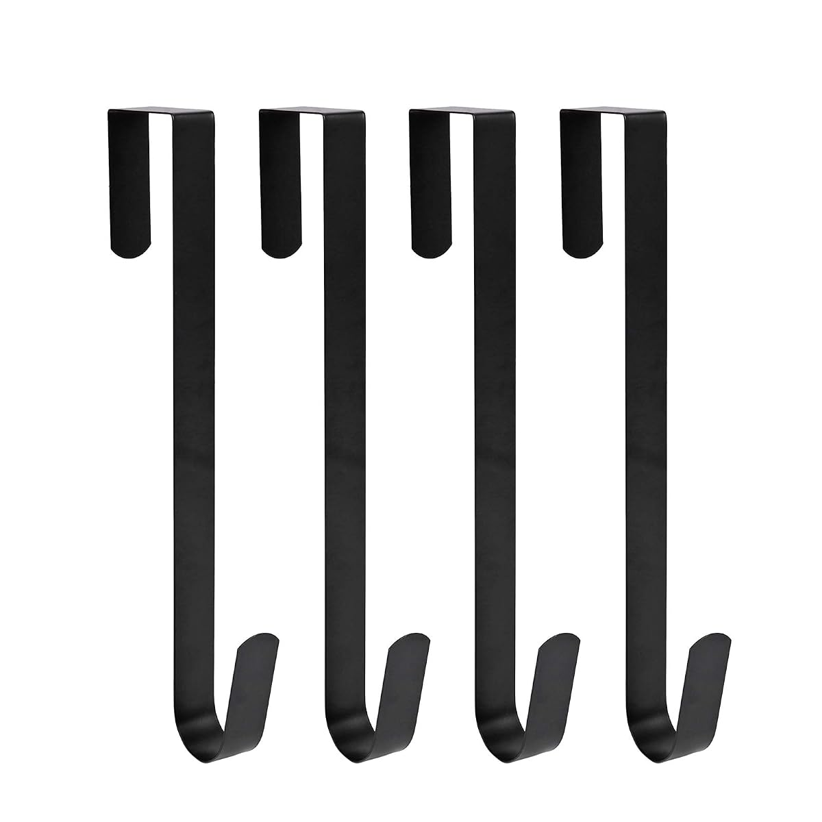 Sattiyrch 12" Front Door Wreath Hanger, Ultra Slim Metal Over Door Hook,