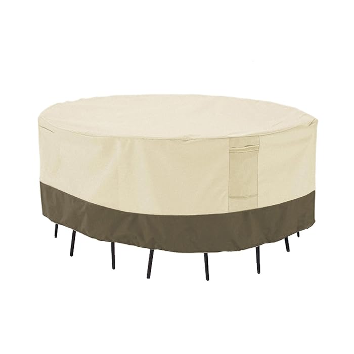 Buy PHI VILLA Patio Round Furniture Set Covers Waterproof, Outdoor