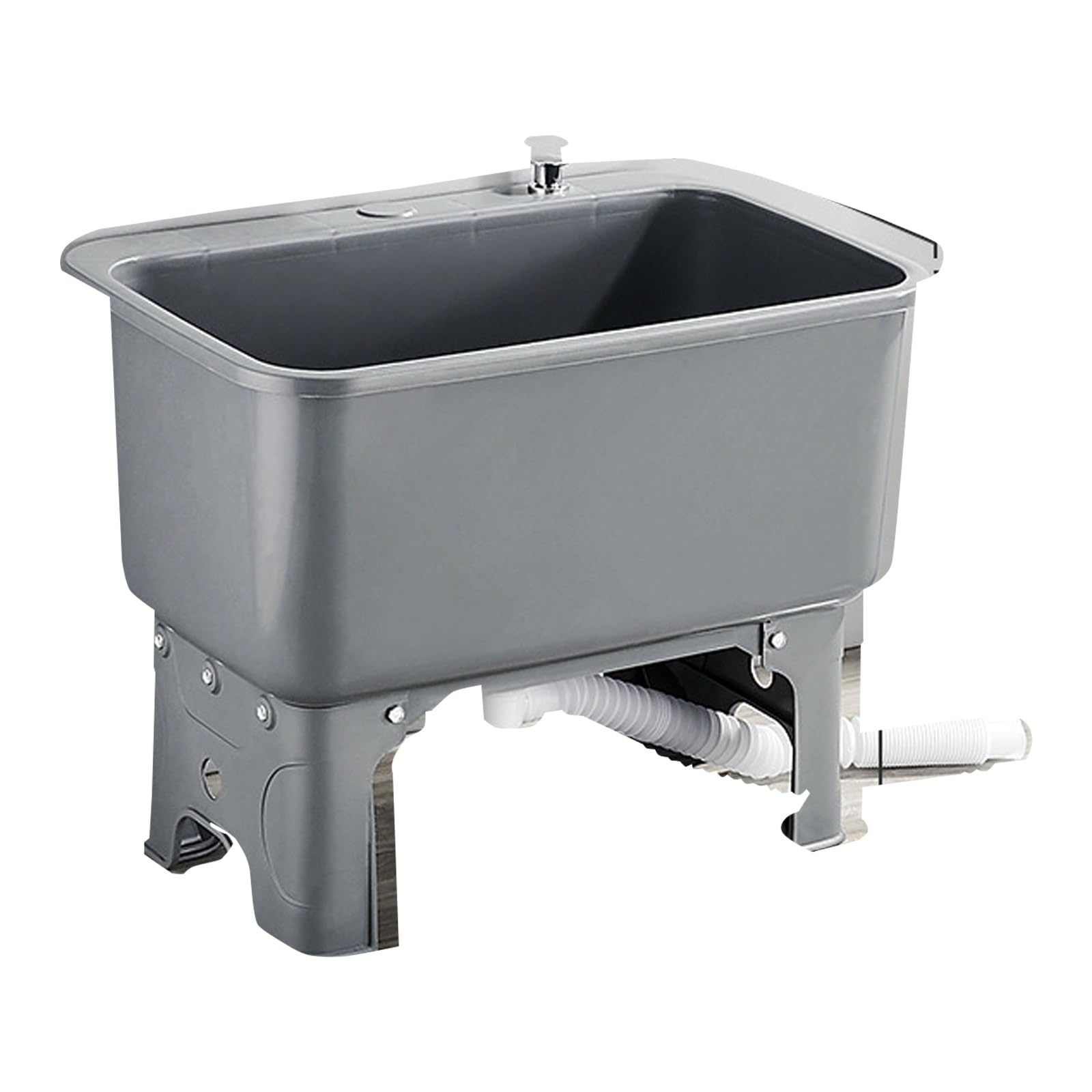 Lavabo de sol en plastique avec bac de nettoyage autonome pour usage commercial