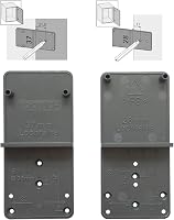 LOOTICH Fúrósablon Zsanérokhoz 26mm és 35mm Átmérővel - Műanyag Furatsablon 32-es Lyuksorhoz, Szerelőlapokhoz és 25/20mm Excenteres Kötőelem 1