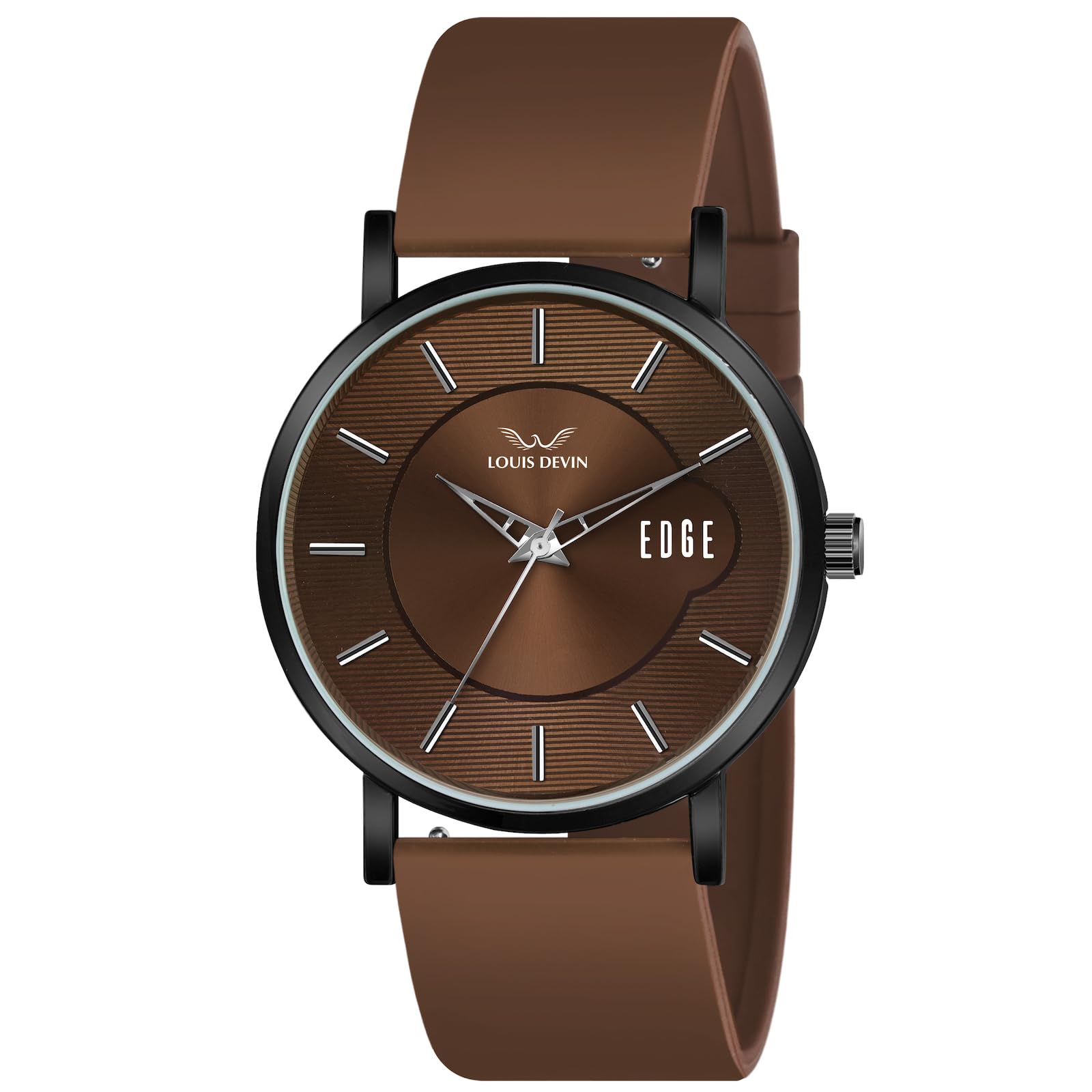 Silicone Strap Analog Wrist Watch for Men (Green/Brown/Blue/Black Dial) | LD-GR092-ST-image-43