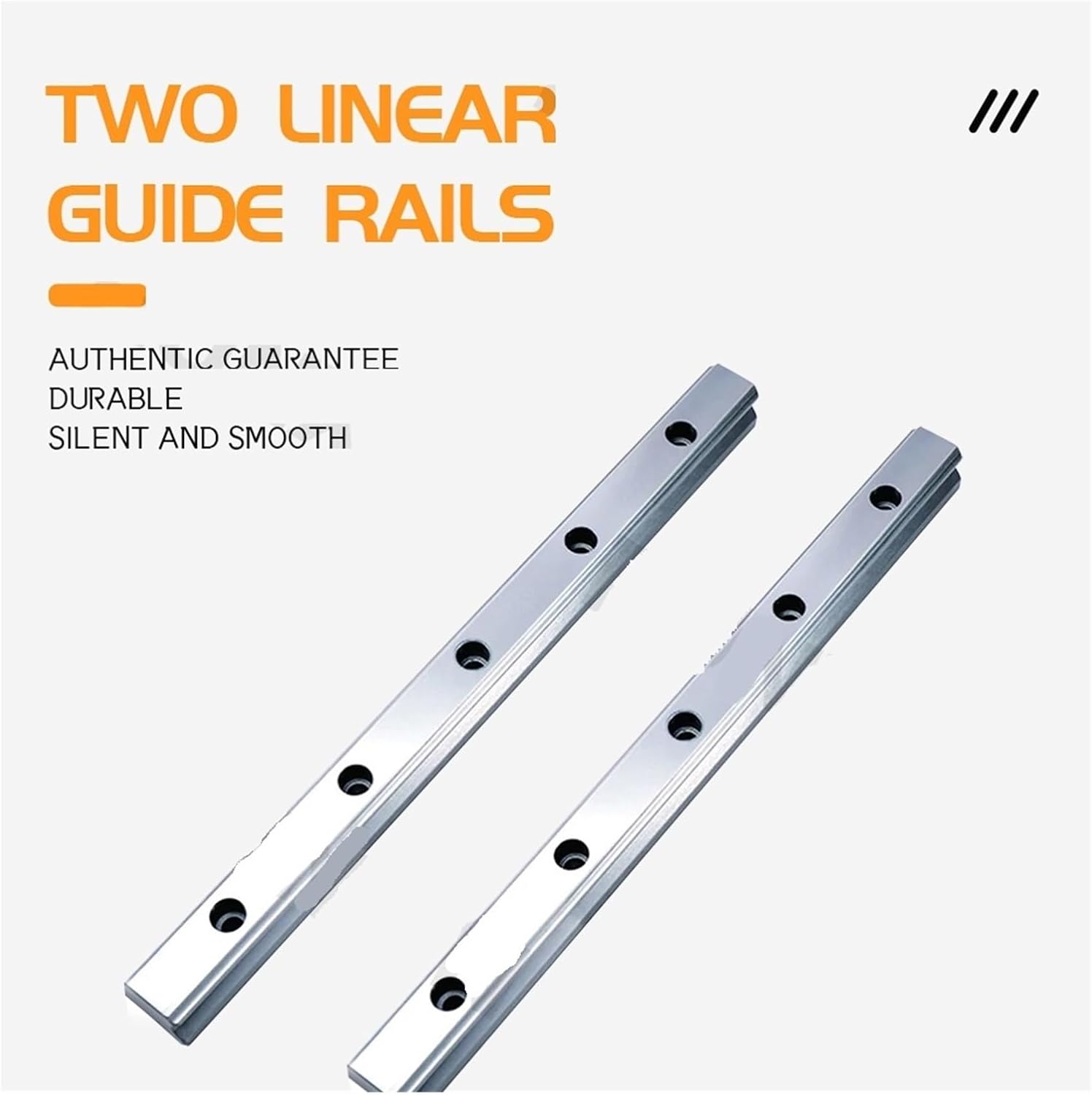 Miniature Bearing Steel Linear Motion Rail 2pcs HGR25 L550-1000mm Square Linear Guide Rail for Slide Block Carriages(750mm)