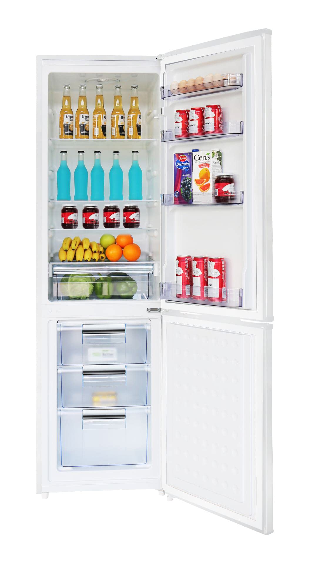 SOLTHERMIC Frigorífico combinado blanco FC181 280L (Bajo consumo, silencioso, gran capacidad)
