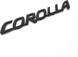 「TONAUA」COROLLA カローラ マットブラック エンブレム ステッカー 立体ロゴ 外装 カスタム ドレスアップ パーツ 1枚 プラスチック製 [並行輸入品]