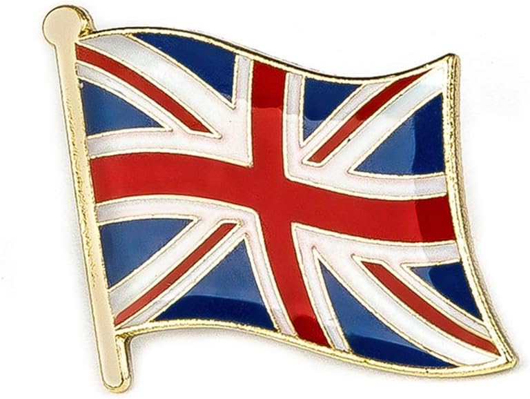 Panda Loco PinsUnion Jack Britain British English United Kingdom Country Flag Lapel Badge by
