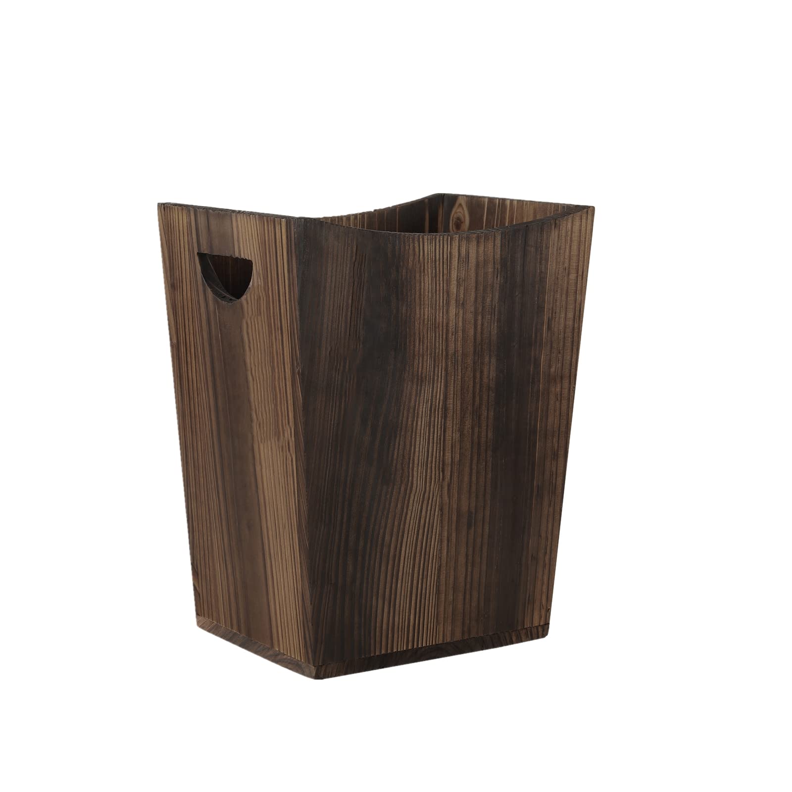 Photo 1 of  Wood Trash Can Wastebasket