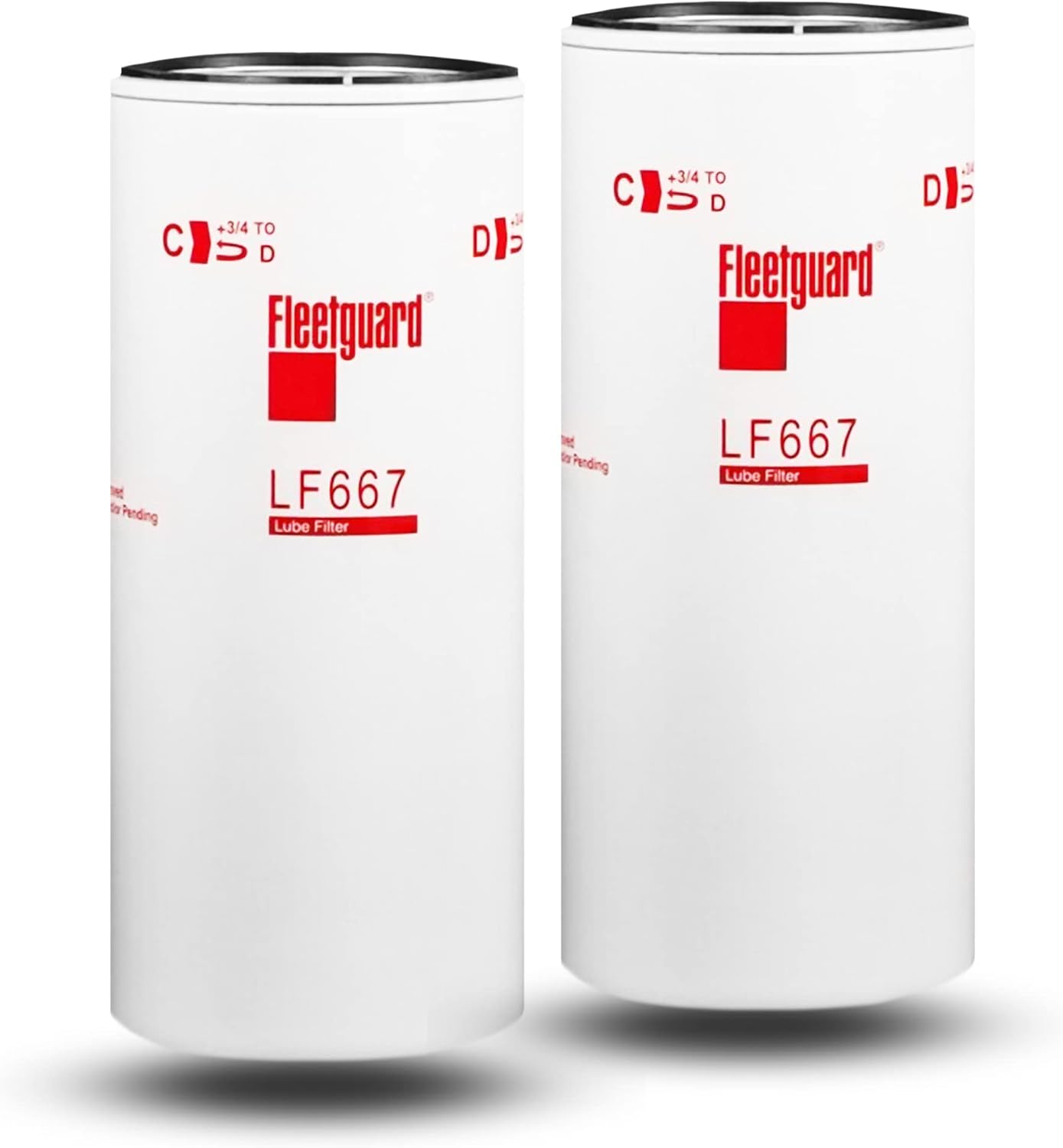 Compatible with Fleet Guard Cummins Oil Lube Filter Filtration Fleetguard Full Flow Spin-Off Filtration LF667 B7600 DN-P553191-2PCS