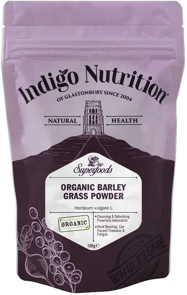 Indigo HerbsOrganic Barley Grass Powder 100g | EU Sourced | Rich in ChlorophyllEU Organic