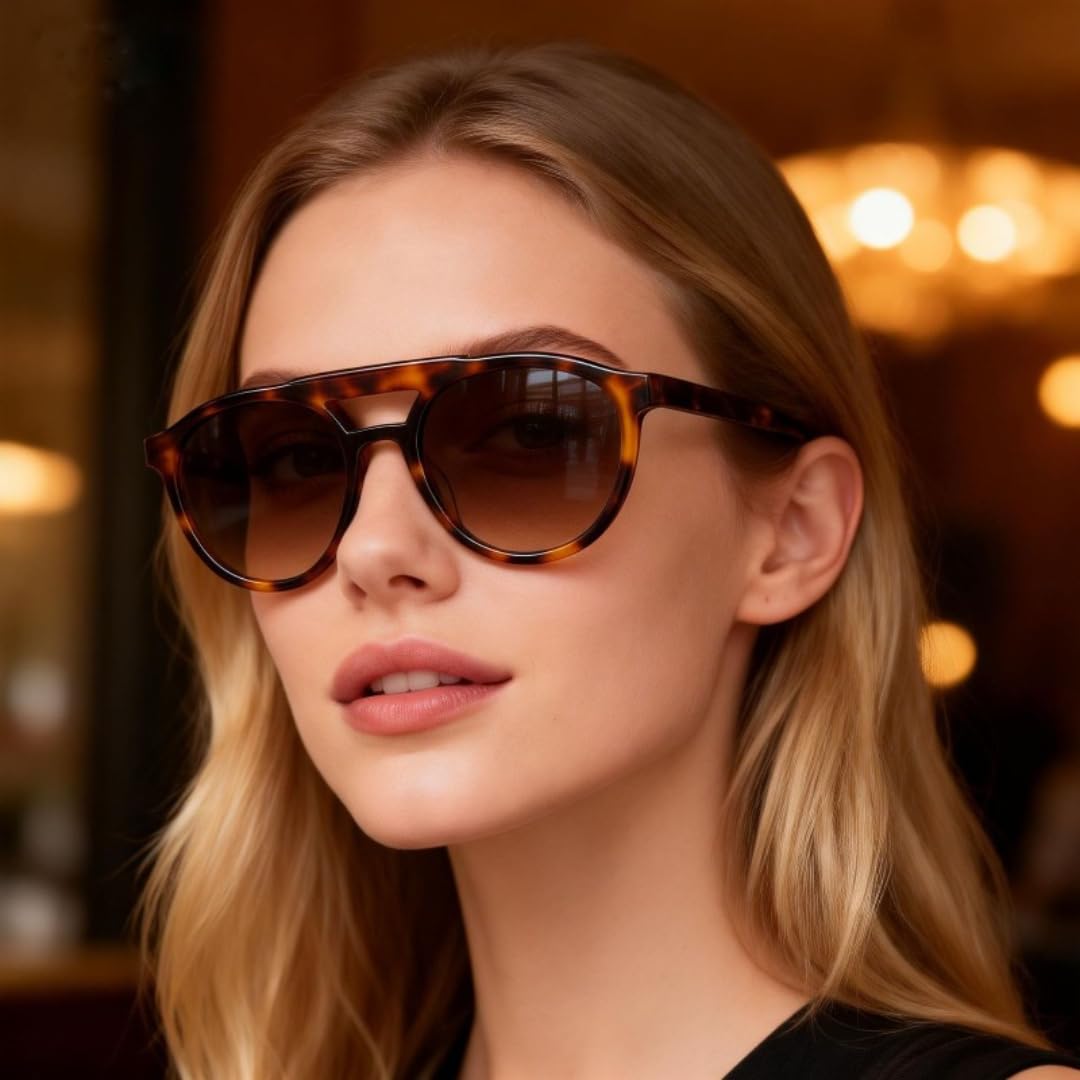 Okulary przeciwsłoneczne z polaryzacją i dużą oprawką z octanu UV400 Outdoor