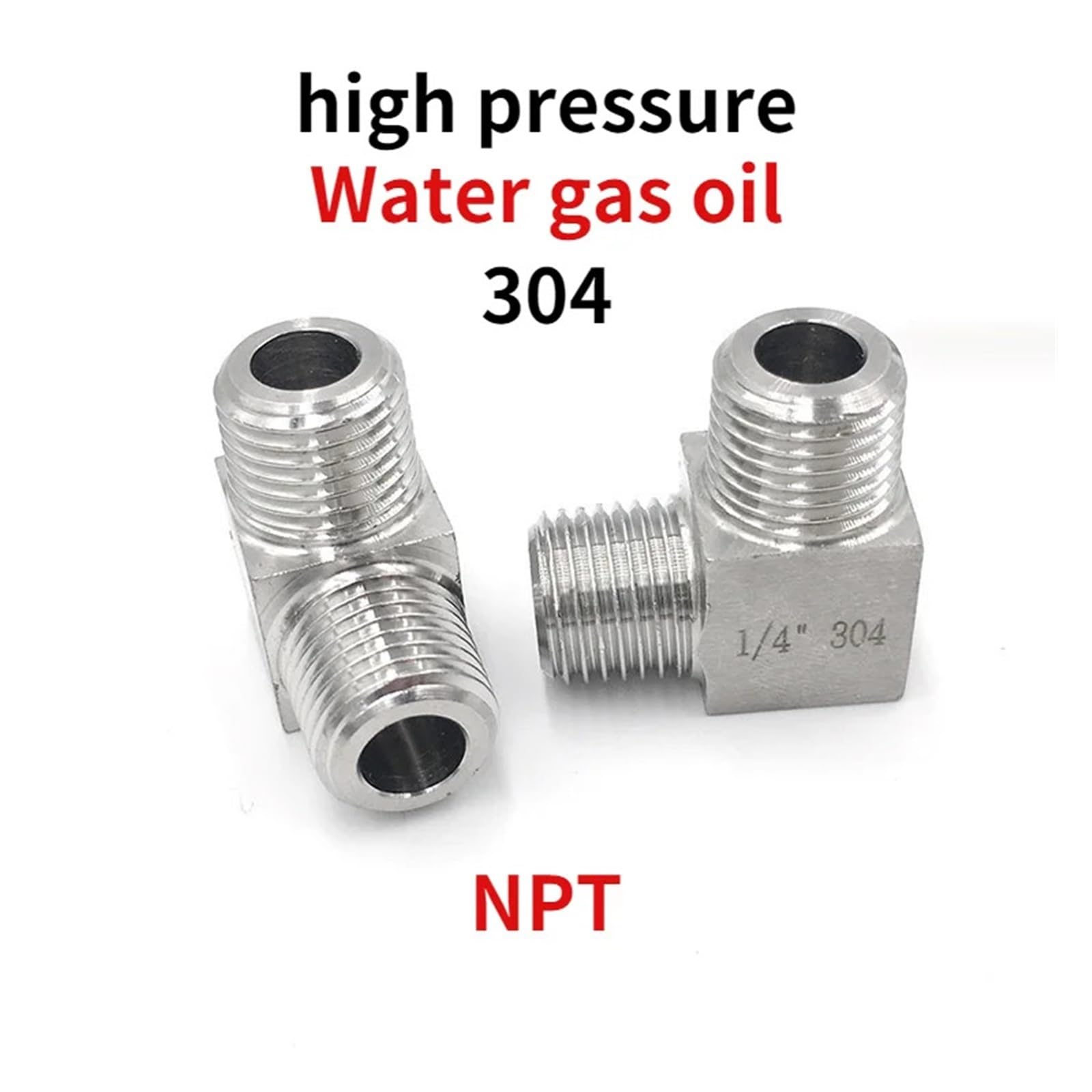 Raccord de tuyau mâle à haute pression de 90 degrés de conversion à angle droit NPT