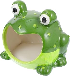 Ipetboom 2 Peças Ninho De Hamster Esconderijo Casa De Cerâmica Hamster De Cerâmica Casa De Hamster De Porcelana Casa De Cerâmica Casa De Animal De Cerâmica Cabana De Hamster De Desenho