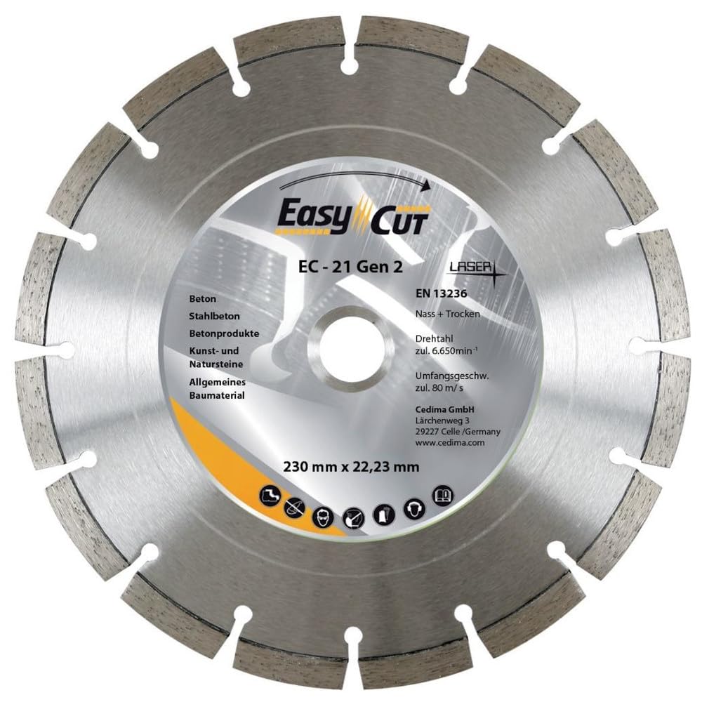 Diamentowa tarcza do cięcia EC-21.2 230x2,4x12x22,23mm CEDIMA