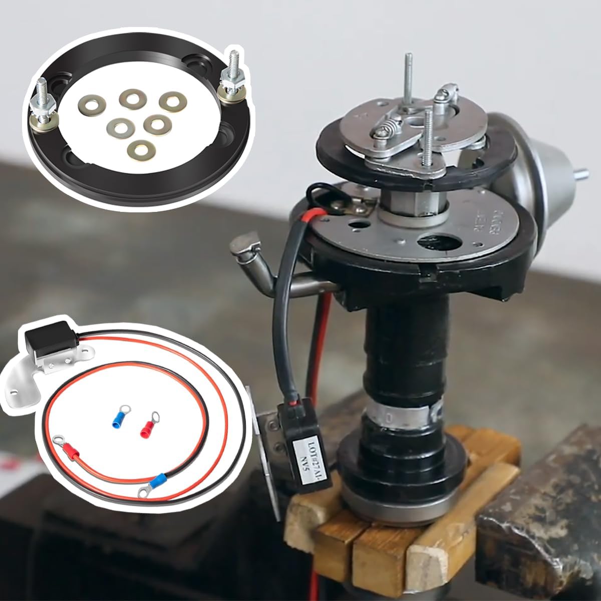 Generic 1181 Electronic Ignition Conversion Kit Replacement for PerTronix 8-Cyl, Single Point, 12-Volt Fits for Most DELCO 8-Cyl 1957-1974.