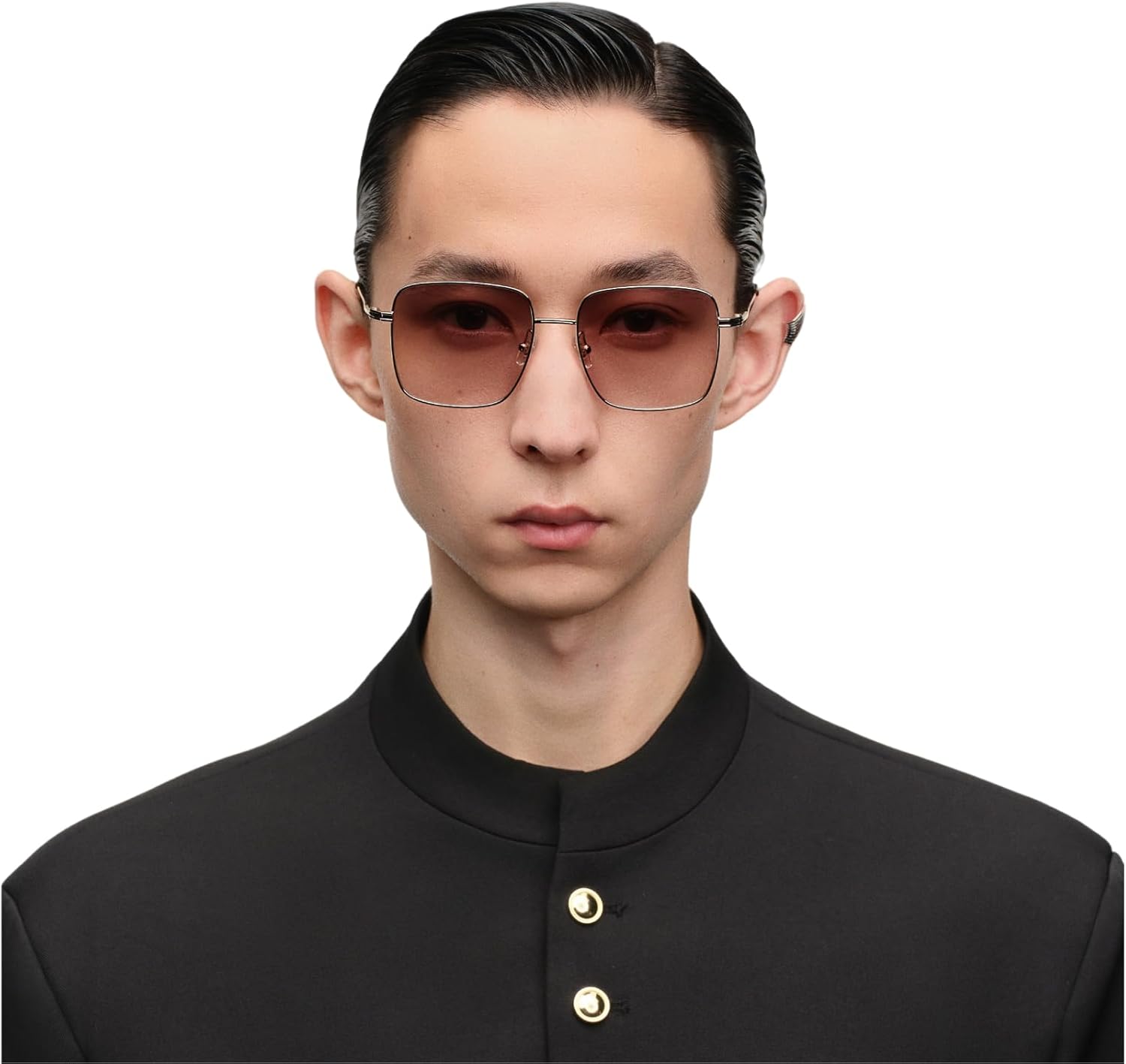 MUJOSH Trendy Oversized Square Sunglasses for Women Men, Retro Big Flat Lens UV Protection Shades, Brand of EssilorLuxottica