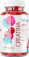 Creatine Monohydrate in Gummies 3000 mg | Sugar Free Creatine Gummies | Sour Strawberry Flavor | Improves Strength and Performance