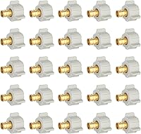 Vista 18 de EFIELD 1/2 Pulgada Pex X 7/8 Pulgada Tuerca de Esférico de Inodoro Adaptador Recto Giratoria, Conexión de Plomería de Latón, (PEX1807307)