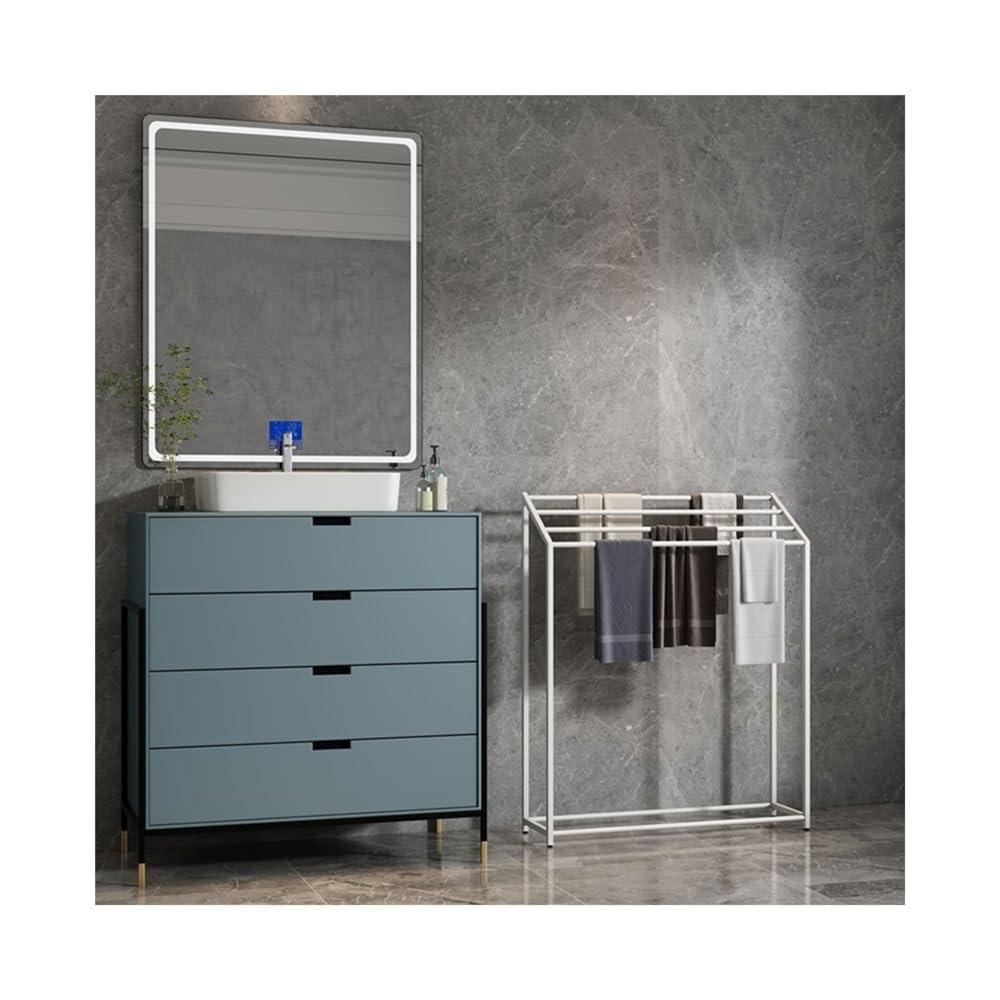 Towel Rack 4-layer Floor-standing Bathroom Towel Rack Nordic Punch-free Bedside Storage Free Standing Rail