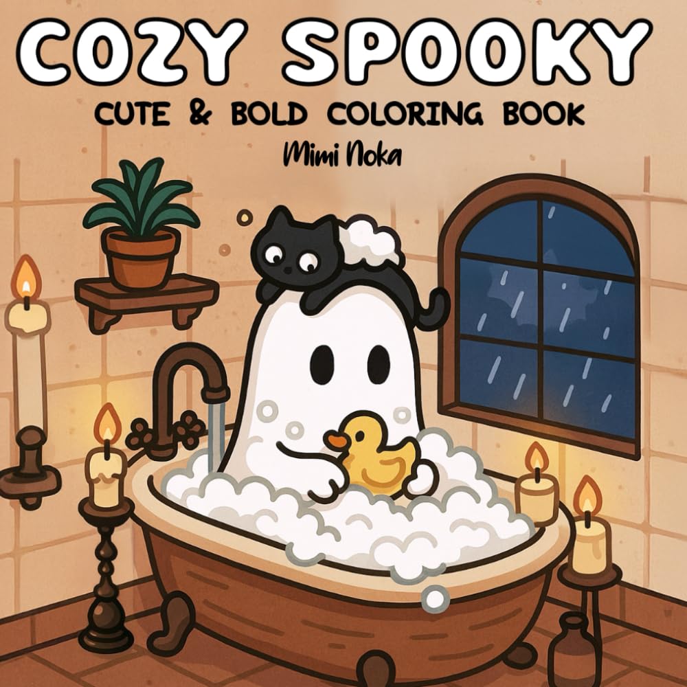 Cozy Spooky Cute & Bold Coloring Book