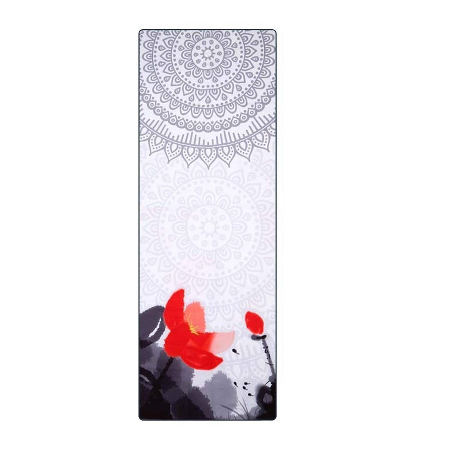 Yoga Handtuch Gedruckt Mikrofaser Yoga Handtuch rutschfeste Tragbare Fitness-Reise Yoga-Matte-Abdeckung Klapptuch Tuch Yoga Decke (Color : Type 5)
