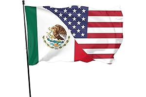 Mexico Usa Friendship Flag for Outdoor and Home Decorations