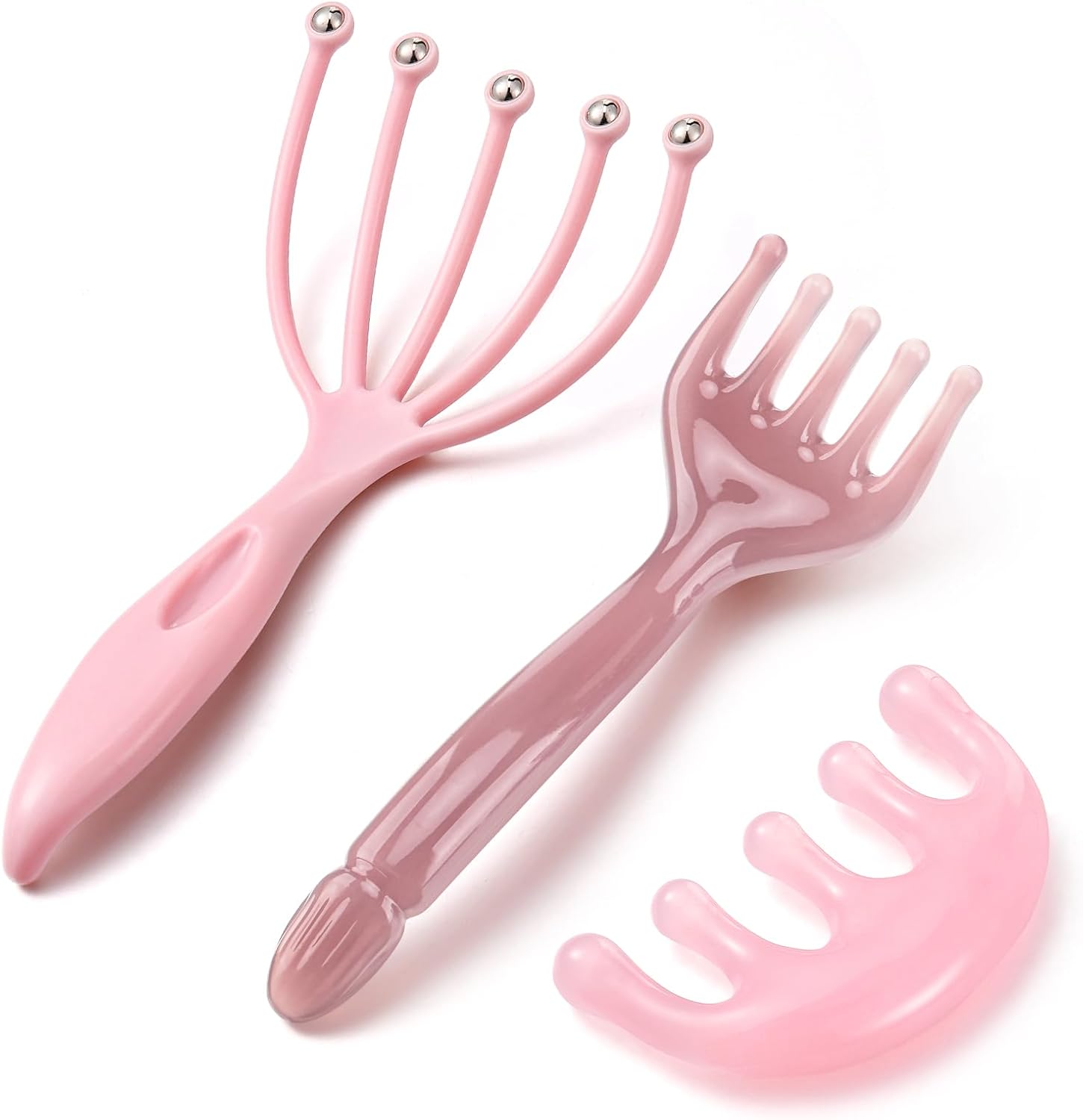 ProSuites 3 Pack Head Massager Scalp Comb Resin Scalp Stress Relax Tool for Christmas, Birthday, Mother's Day, Father's Day