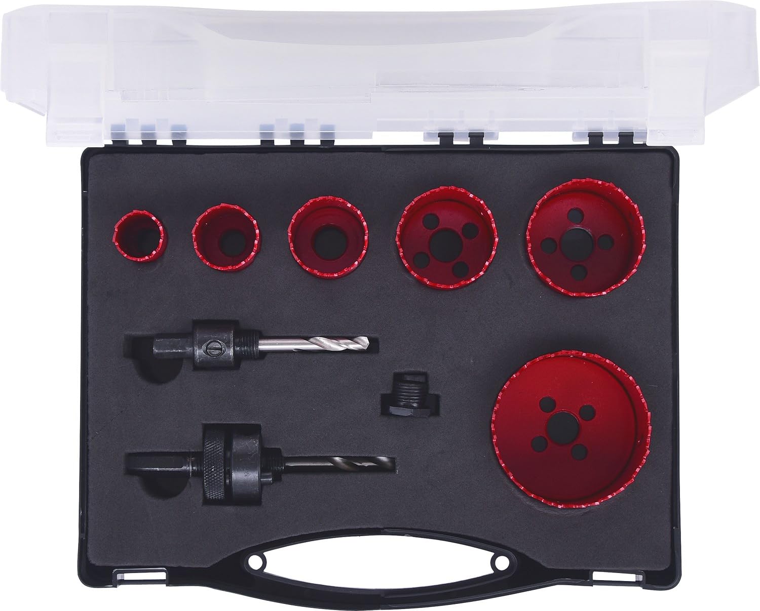 KS Tools 129.5570 - Pack de 8 piezas con serruchos surtidos de calar para electricistas, en maletín de plástico