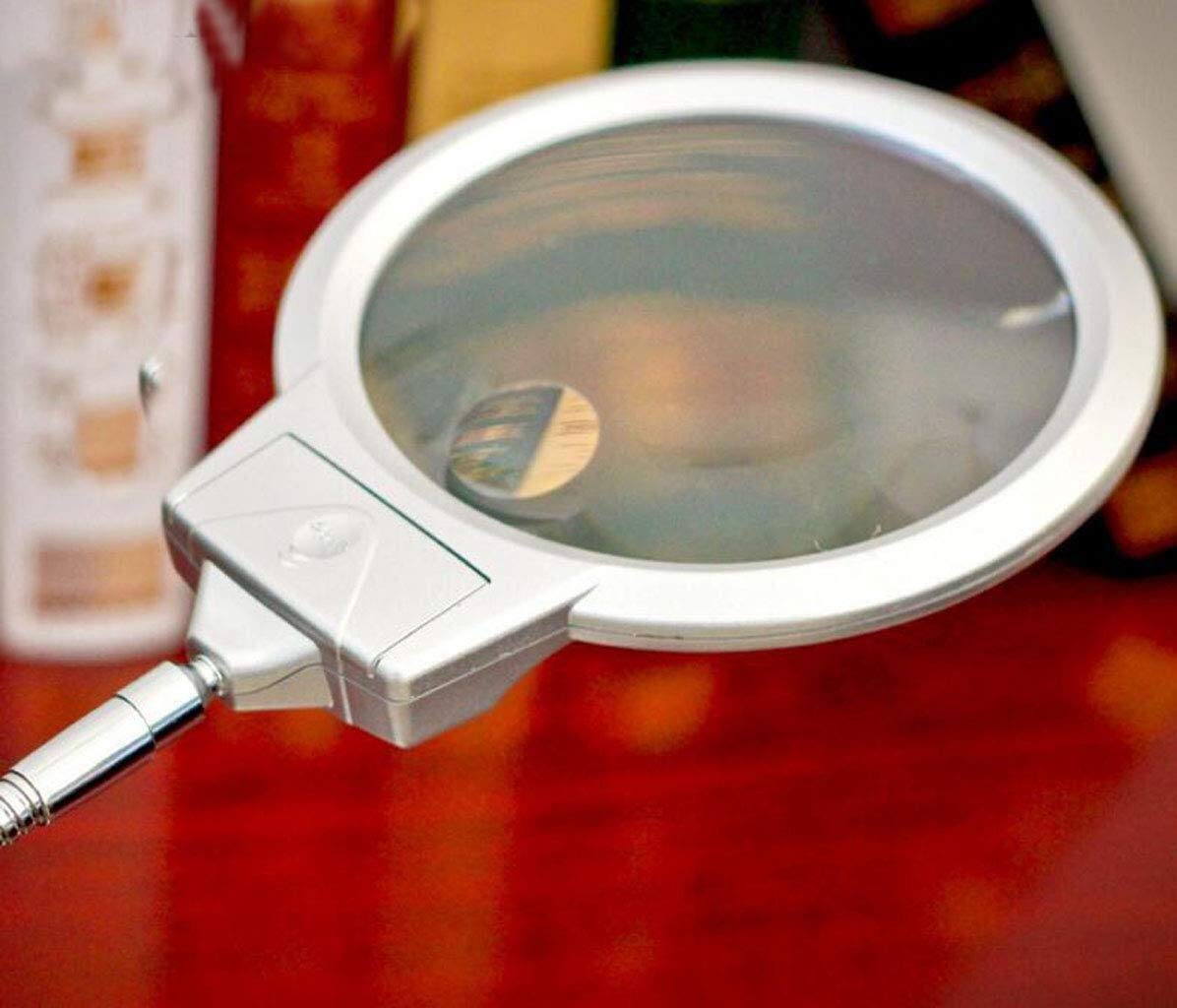 EUQKKWLOY Lupas Lupa de Pantalla Lupa, Lupa de Escritorio Servicio de Lectura Lupa Lupa LED Lupa con luz LED Vida cálida Familiar