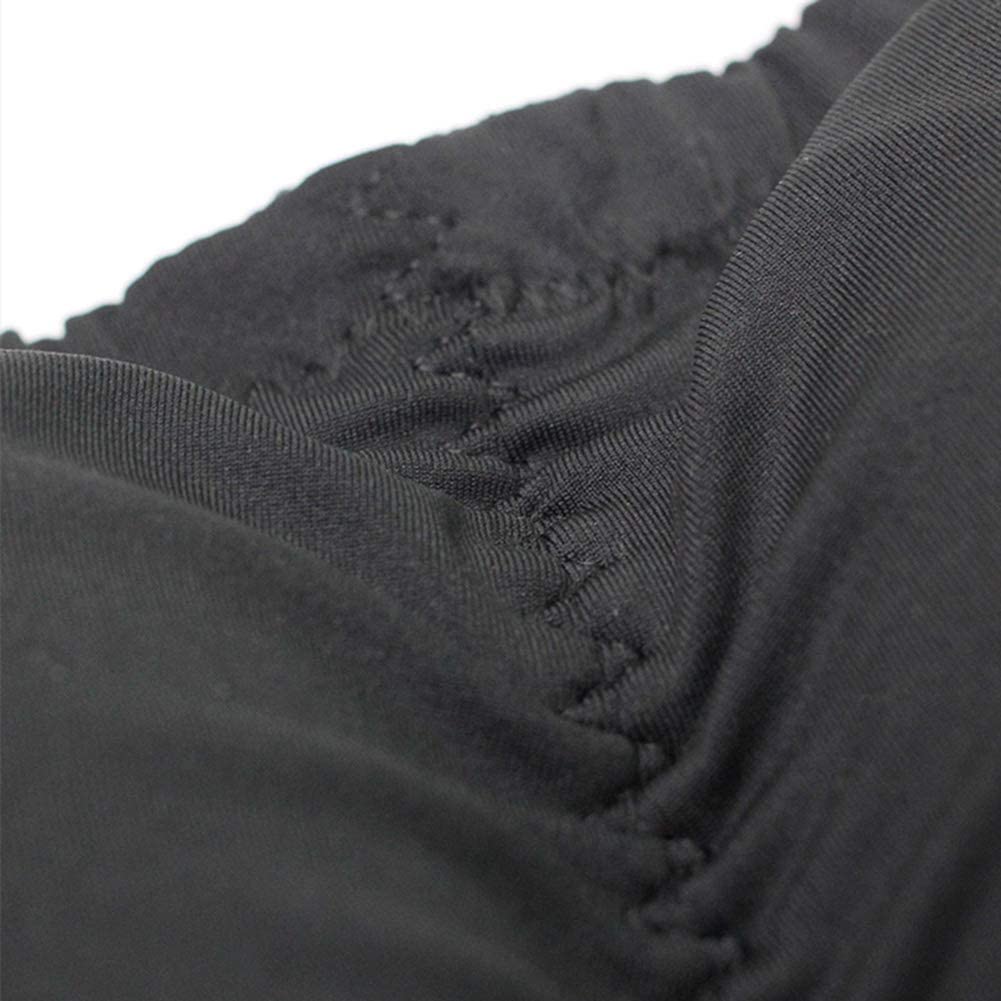 Wysokiej jakości wyściełane męskie płetwy wzmacniające biodra wzmacniacz wzmacniacza Enhancer Spandex Bawełniana bielizna, L Black(Size:3X-Large)